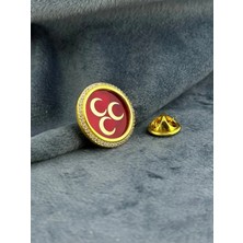 kuyumcudan Mhp Yaka Rozeti Taşlı ( 925 Ayar Gümüş )