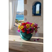 Fılamentim Floranti Orbitweave Dekoratif Saksı Modern Seri 135X135X120 mm NO.1030.10.Y-18-T