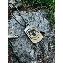 kuyumcudan Çevik Kuvvet Logolu Çelik Kolye