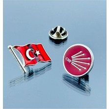 kuyumcudan Chp Rozet Bayrak Rozet Hediyeli