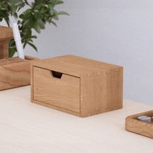 Desna Çekmeceli Mini Dolap - Kiraz | 18 cm x 12.1 cm x 9.6 cm | Woodsaka