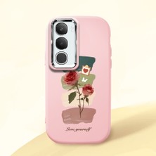 Ucuc Vivo Y19S 4G/Y19S Pro Uyumlu Darbe Emici Kamera Korumalı Pembe Silikon Kılıf