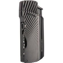 Quantoro Tek Torch Pürmüz Delicili/iğneli Gunmetal Metal Puro Çakmağı