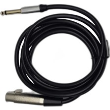 CHESTER 1.8 Metre 6.35 mm To Xlr Erkek Ses Kablosu - Çivi Jak To Xlr Konnektör Mikser ve Amfi Kablosu
