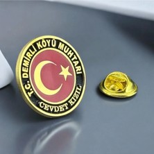 kuyumcudan Muhtar Rozet 925 Ayar Gümüş