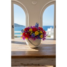 Fılamentim Floranti Orbitweave Dekoratif Saksı Modern Seri 135X135X120 mm NO.1030.10.KR-09