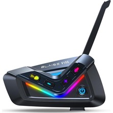Blaıse V15S Bluetooth + Mesh Motosiklet Intercom Siyah