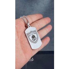 kuyumcudan Deniz Kuvvetleri Logolu Çelik Kolye