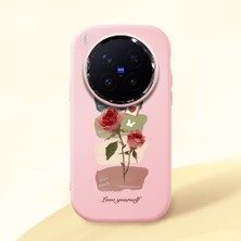 Ucuc Vivo X300 Pro Uyumlu Darbe Emici Kamera Korumalı Pembe Silikon Kılıf
