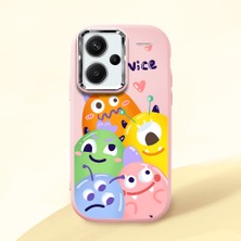 Ucuc Redmi Note 13 Pro Plus+ 5g Uyumlu Darbe Emici Kamera Korumalı Pembe Silikon Kılıf