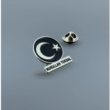 kuyumcudan Ayyıldız Gümüş Yaka Rozeti Size Özel Isimli