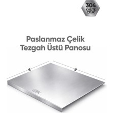Gbk Mühendislik Ve Makine Gbk Paslanmaz Çelik Kesme Tahtası 50X60 cm