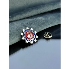 kuyumcudan Türk Metal Sendikası Yaka Rozeti ( 925 Ayar Gümüş )