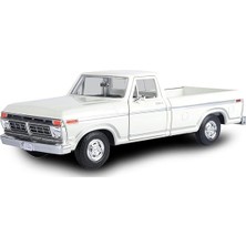 Motormax 1977 Ford F-150 Custom Pickup Yeşil 1/24 Model Araba Beyaz