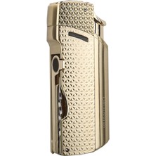 Quantoro Tek Torch Pürmüz Delicili/iğneli Gold Metal Puro Çakmağı