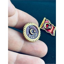 kuyumcudan Muhtar Rozeti Bayrak Rozet Hediyeli