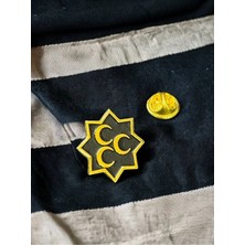 kuyumcudan Üç Hilal Yaka Rozeti 925 Ayar Gümüş