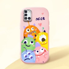 Ucuc Samsung Galaxy A31 Uyumlu Darbe Emici Kamera Korumalı Pembe Silikon Kılıf