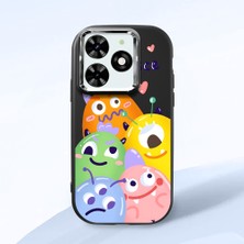 Ucuc Infinix Smart 8/8 Pro Uyumlu Darbe Emici Kamera Korumalı Siyah Silikon Kılıf