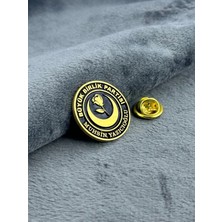 kuyumcudan Büyük Birlik Partisi Yaka Rozeti (925 Ayar Gümüş)