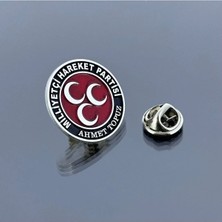 kuyumcudan Mhp 3 Hilal Özel Isimli Gümüş Yaka Rozeti