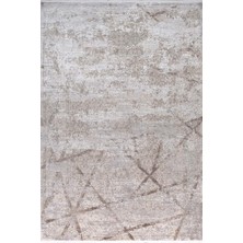 Pırlanta Halı Zeugma Yumuşak Yüzey 100 Tarak Viskon Halı Zeu 3008 Gri E