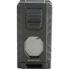 Quantoro Üç Torch Pürmüz Easy S/iğneli/delicili Gunmetal Metal Puro Çakmağı