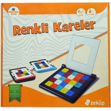 Feyza Design Renkli Kareler Tekli Zeka Oyunu - Çocuklar Için Eğlenceli Puzzle