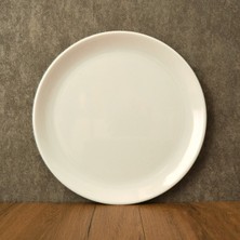Gültaş Melamin 25 cm Melamin Büyük Pasta Tabağı 12 Adet Desen : Beyaz