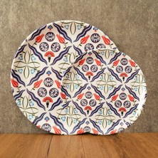 Gültaş Melamin 6 Küçük (17,5 Cm) + 6 Büyük (25 Cm) Melamin Pasta Tabağı Desen : Osmanlı