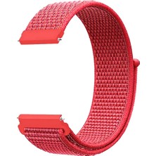 Gpack Preo Pwatch S1 Pro Kordon Kayış Kumaş Cırt Cırtlı 20/crt Kırmızı
