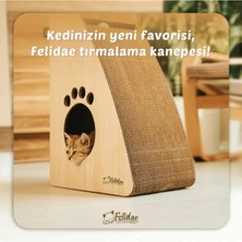Felidae Oluklu Mukavva, Kedi Tırmalama Kanepesi – Dikey Tırmalama / (40X60X24CM) Xlarge - CS7 LW