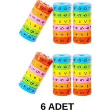 Feyza Design Eğitici Matematik Işlem Küpü Seti - 6 Adet, 3+ Yaş Için