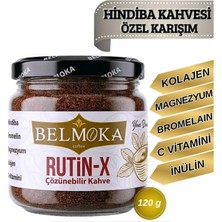 Rutin-X Hindiba Bromelain Magnezyum Kolojen C Vitamini Katkılı Çözünebilir Form Kahve 120 gr