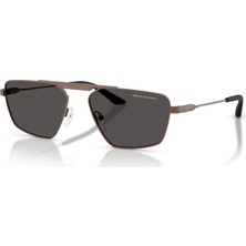 Armani Exchange Aex 2059S 610687 56 Unisex Geometrik Bronz Metal Güneş Gözlüğü