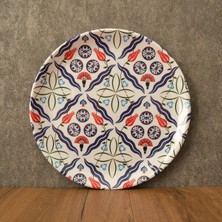 Gültaş Melamin 17,5 cm Melamin Büyük Pasta Tabağı 12 Adet Desen : Osmanlı