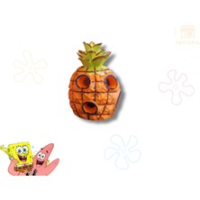 Altan Süngerbob Akvaryum Dekoru 1 Adet Pembe Turuncu