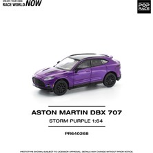 Pop Race Aston Martin Dbx 707 Storm Purple 1:64 Diecast Model Araba PR640268