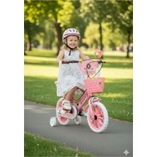 Feyza Design 15 Jant Pembe Çocuk Bisikleti - 4 Tekerlekli, Güvenli ve Dayanıklı