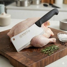 Akyüz Home Sürmene Mutfak Satırı 30 cm Çelik Et Tavuk Kemik Soğan Doğrama Satırı Sürbisa 61700