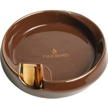 Firebird Kahverengi-Gold Tekli Porselen Puro Küllüğü