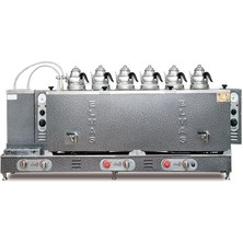 Elmas Çay Kazanı - Altı Demlikli Statik Çay kazanı