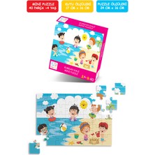 Feyza Design Kumdan Kale Mini Puzzle 40 Parça 3-7 Yaş Çocuk Puzzle Yapboz
