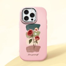 Ucuc iPhone 15 Pro Max Uyumlu Darbe Emici Kamera Korumalı Pembe Silikon Kılıf