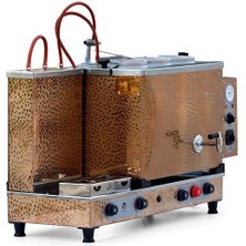 Elmas Çay Kazanı - Üç Demlikli Krom Çay kazanı