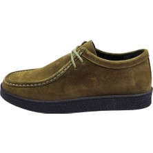 King Shoes Güvener Sisley Tarz Erkek Ayakkabı Haki Süet