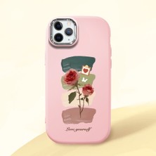 Ucuc iPhone 11 Pro Uyumlu Darbe Emici Kamera Korumalı Pembe Silikon Kılıf