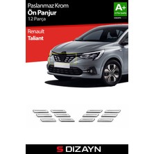 S-Dizayn Renault Taliant Krom Ön Panjur 12 Prç. 2021 Üzeri A+ Kalite