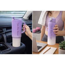 Bmhouse 2’li Spor Matara Seti Büyük Boy Termos Kupa Araç Içi Bardaklık Uyumlu Su Matarası