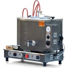 Elmas Çay Kazanı - Iki Demlikli Statik Çay kazanı